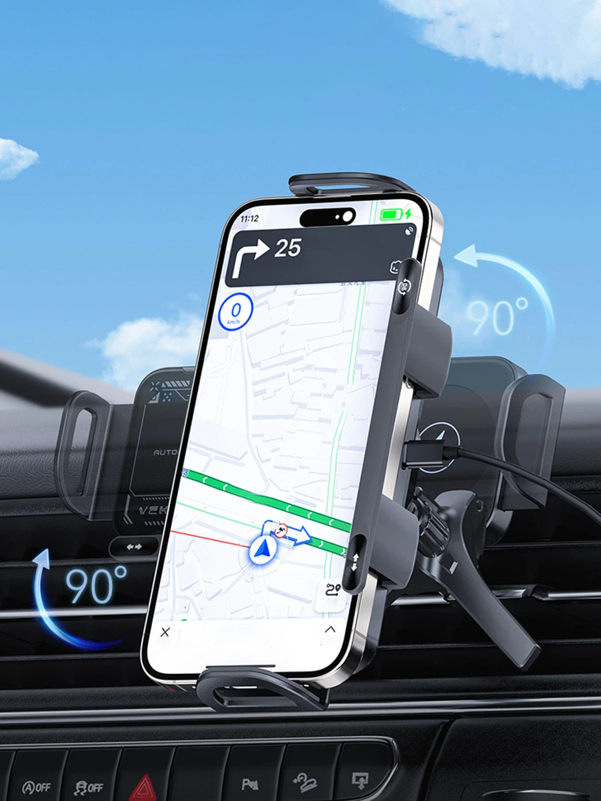 Support de téléphone rotatif automatique