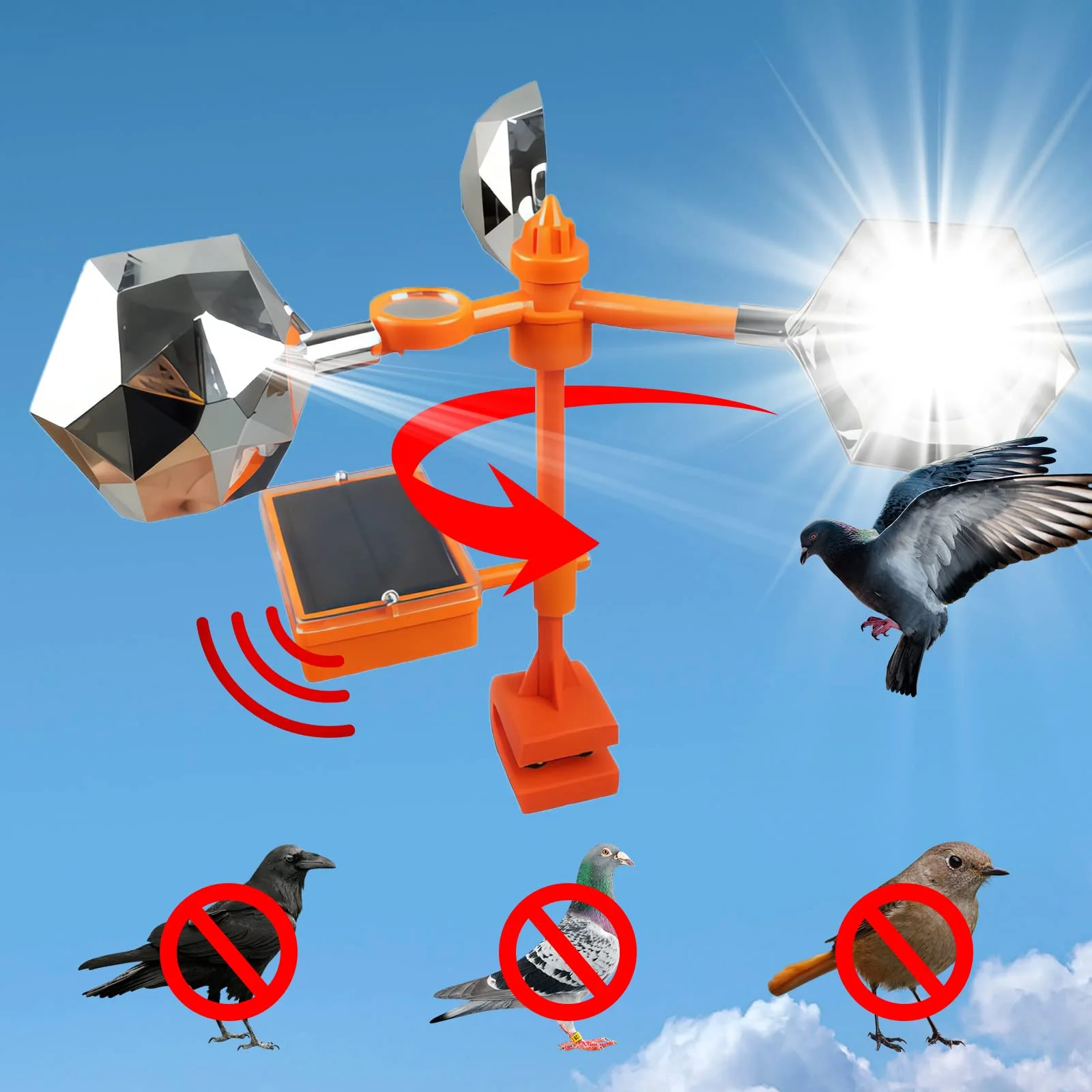 Répulsif dOiseaux Solaire